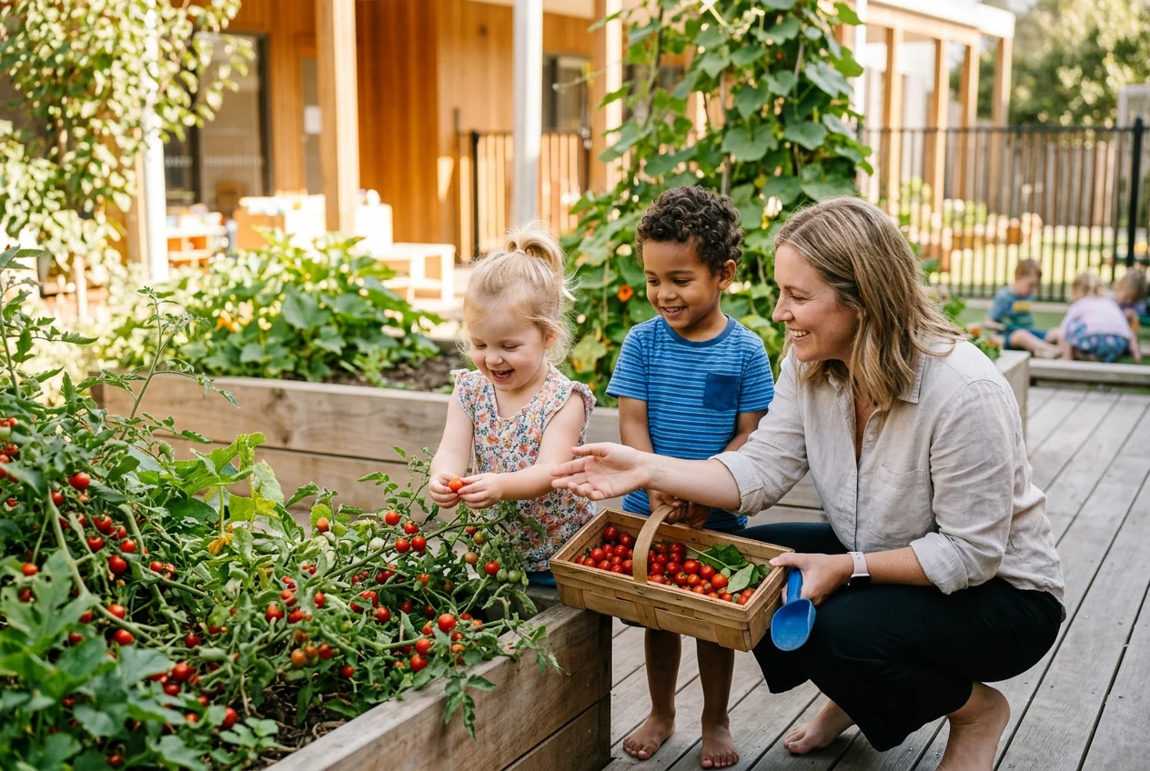 Garden harvest — cherry tomatoes
